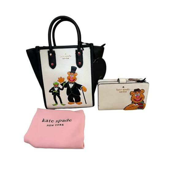 Kate Spade Novelty Disney The Muppets Mini Tote Bag➕Kate Spade Muppets Wallet - Picture 1 of 9